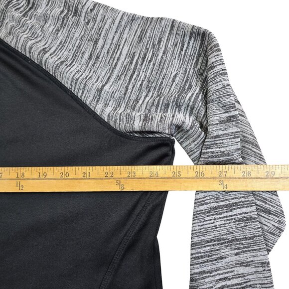 Athletic Works Hoodie Womens XL Black Gray Thumbhole Loungewear Cozy Fit - Picture 6 of 8